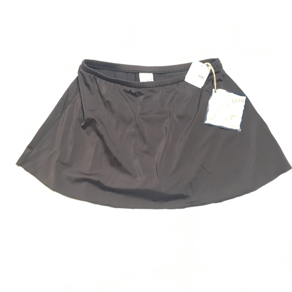 NWT 16 Plus Size Brown Jamaica Bay Swim Bikini Skirt Swimwear Summer Beach Pool